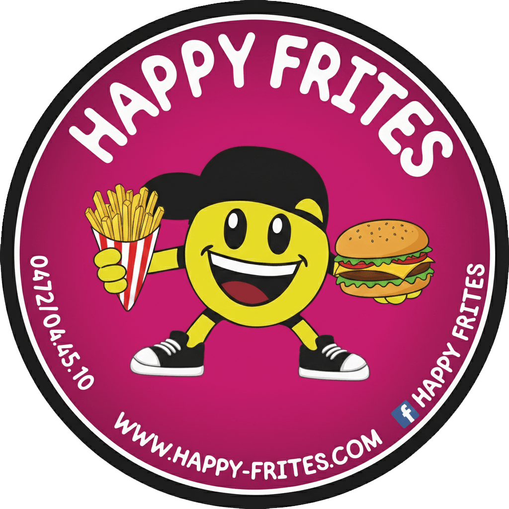 Logo Happy Frites - Votre Foodtruck pour événements privés, d'entreprises et festivals